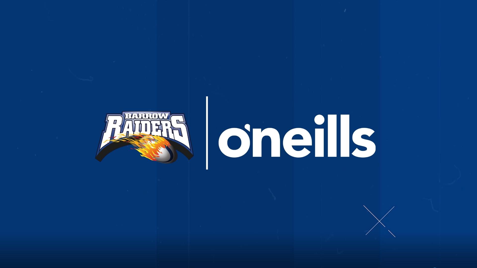 Barrow Raiders partner with kit supplier O'Neills Barrow Raiders