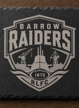 Raiders 10cm Square Slate Coaster