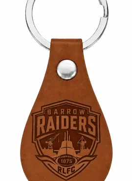 Raiders Leather Key Ring
